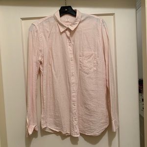 Light pink button down shirt